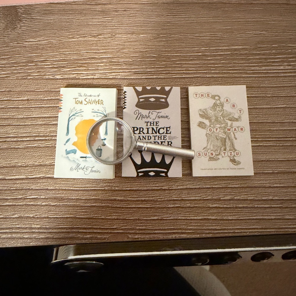 Mini Brands Books - Book Set of three with Magnifying Glass